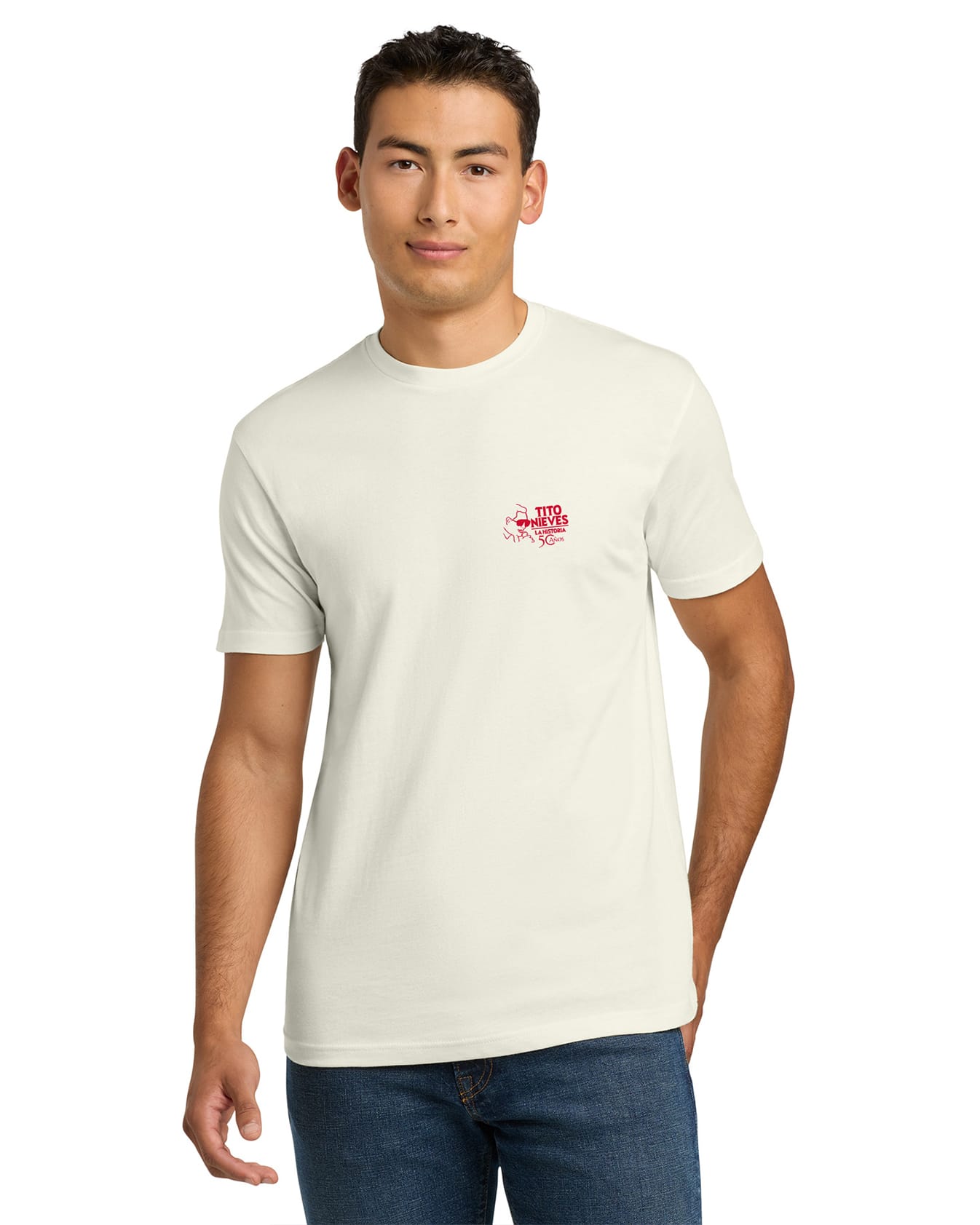 TSHIRT Beige Red PR